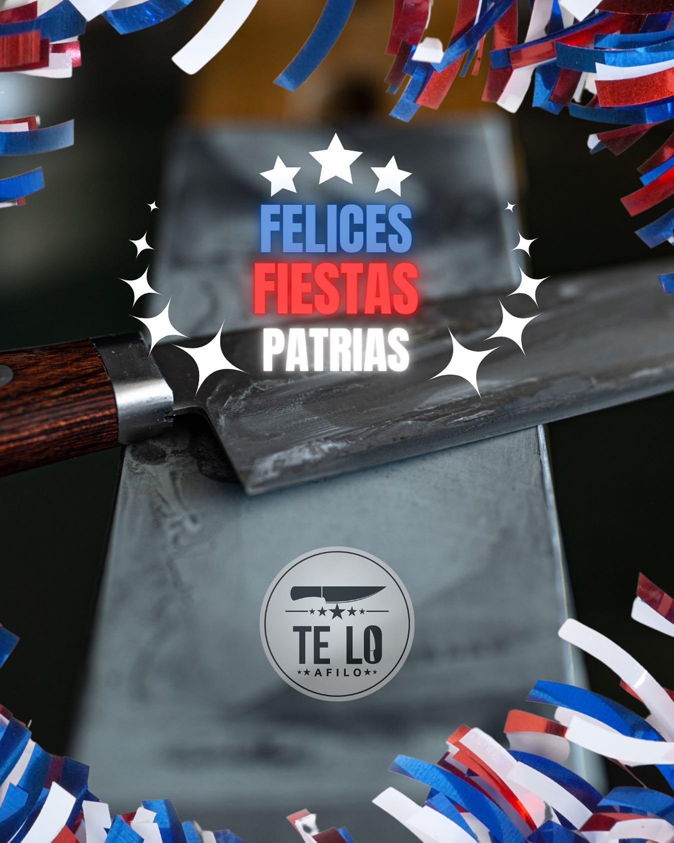 Muy felices fiestas patrias!!!!. A disfrutar de manera responsable con todos sus seres queridos!!!!
Viva Chile!!!🇨🇱🇨🇱🇨🇱

.
.
.
#teloafilo #afilado #cuchillo #piedra #filo #cocina #cuchillosjaponeses #cocinero #restaurant #chef #santiago #chile #instachile #chilegram #corte #afilador #gastronomia #whetstone #sharpening #knives #edge #sharp #grind
