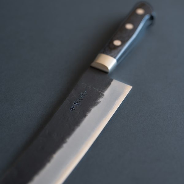 Cuchillo Japones Gyuto Zen-pou Negro Acero Aogami Super 210mm