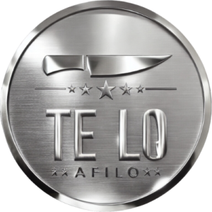 Te Lo Afilo Logo Metal