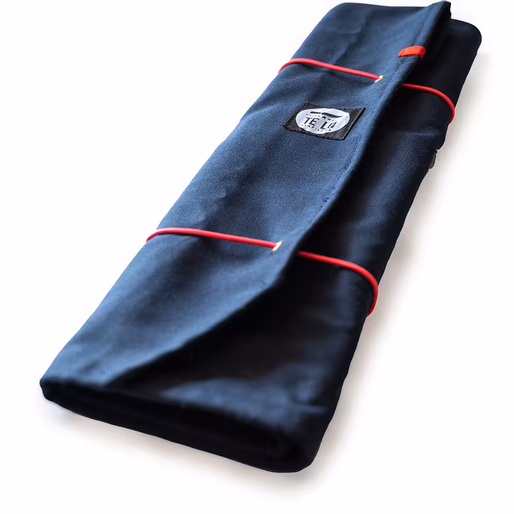 Estuche Knife Roll — Porta 6 cuchillos (Azul / Mandala) - Edición Limitada