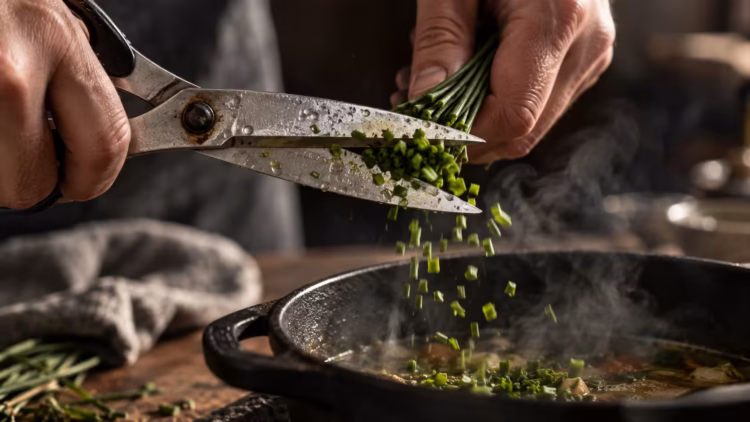 afilado tijeras cocina